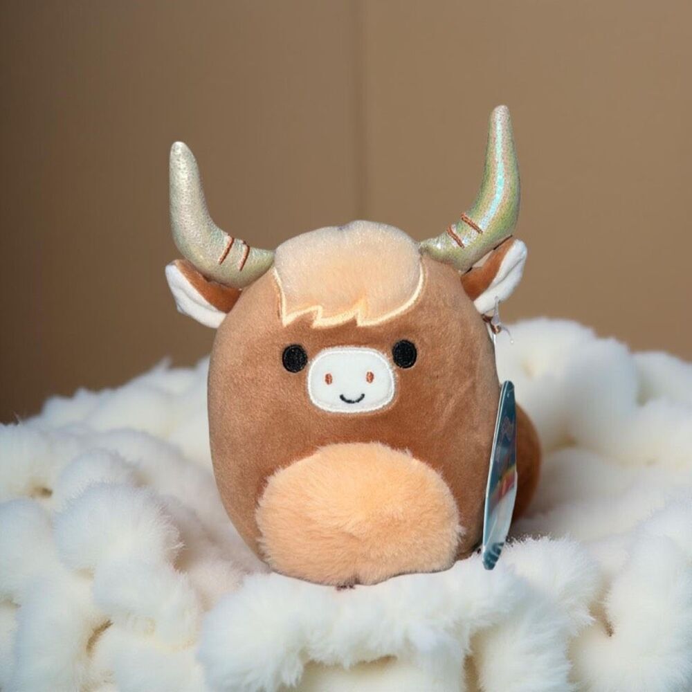 NWT Wilfred the Highland Cow Squishmallow Plush Stuffed Animals 5” P47